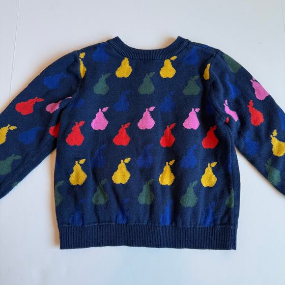 Hanna Andersson Navy Pears Organic Cotton Cardigan 90cm 3T - Picture 8 of 10